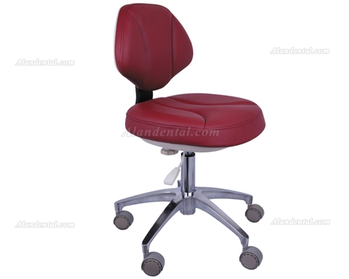 QY® QY90G-1 Doctor Stool Adjustable Mobile Operatory Chair Leather